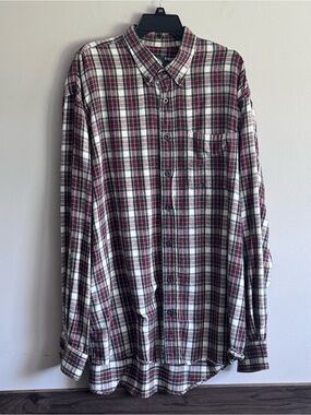 Cabela’s Men's Plaid Button-Down Flannel Shirt XL Tall